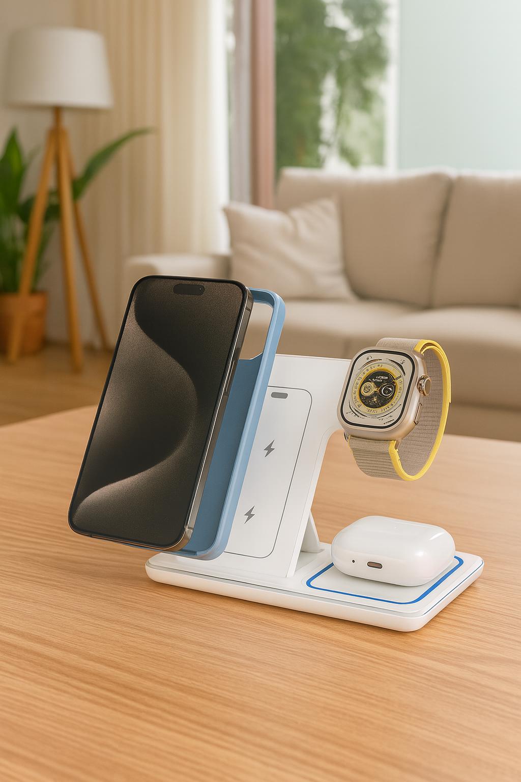 GetEnergyPulse™ Caricatore wirless 3 in 1